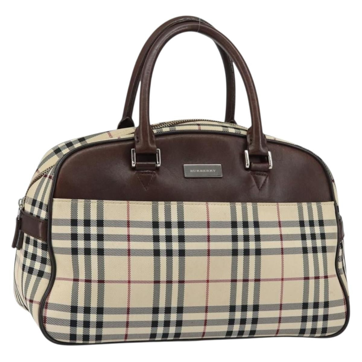 Burberry Nova Check Bowling Bag Canvas