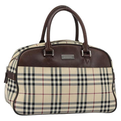 Burberry Nova Check Bowling Bag Canvas