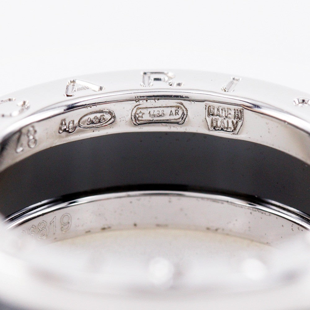 Bvlgari Save the Children One Band Ring Sterling Silver and Ceramic