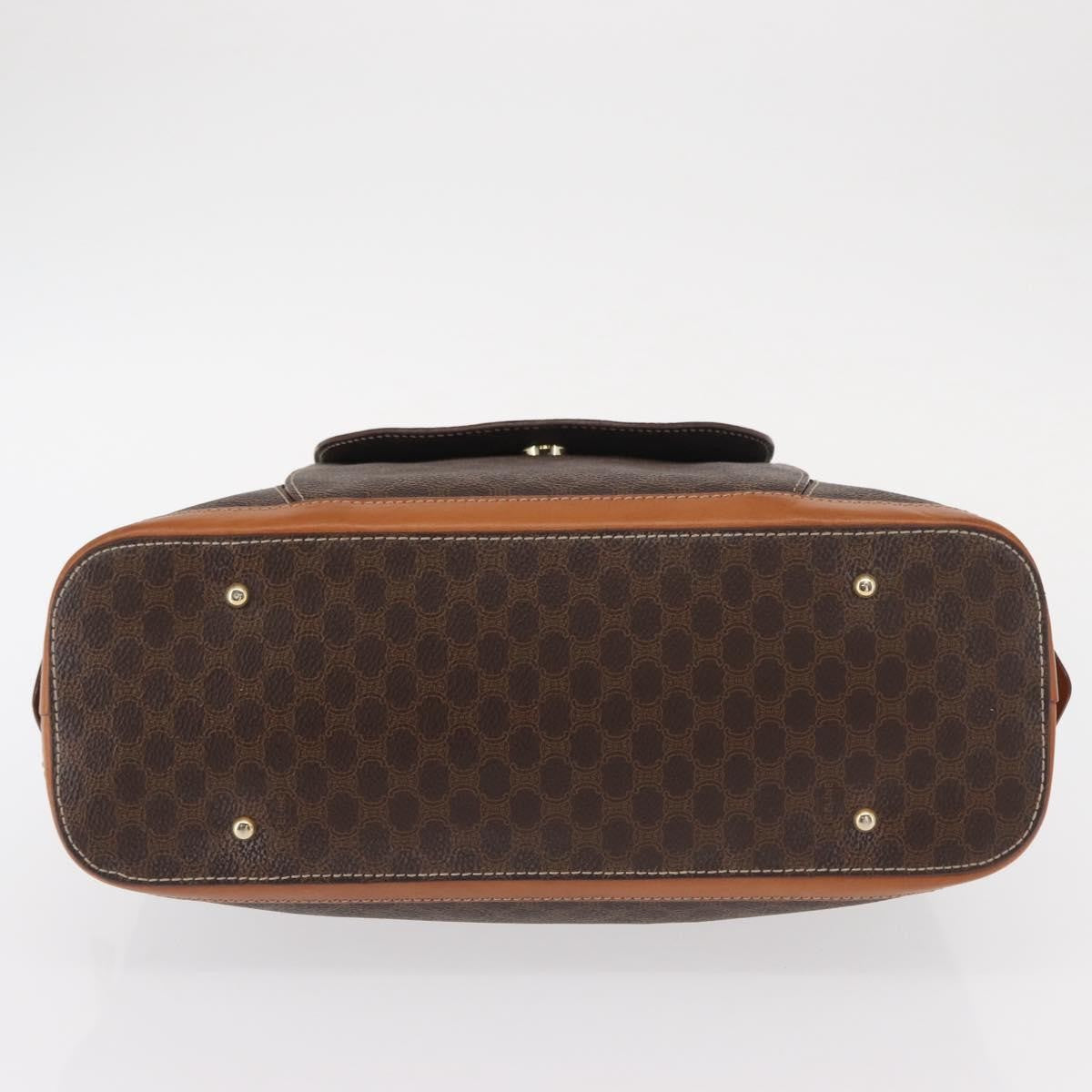 Celine Vintage Macadam Handbag Canvas and Leather