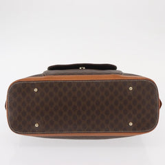 Celine Vintage Macadam Handbag Canvas and Leather