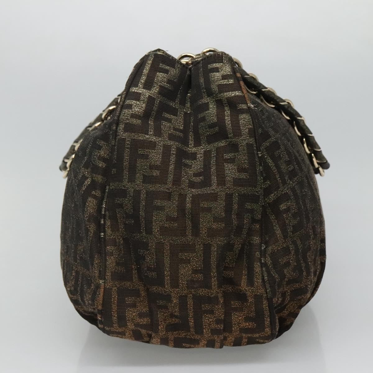 Fendi Mia Tote Metallic Zucca Canvas