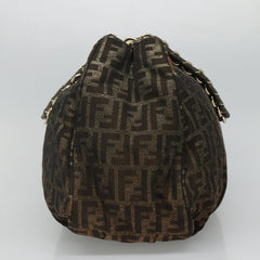 Fendi Mia Tote Metallic Zucca Canvas