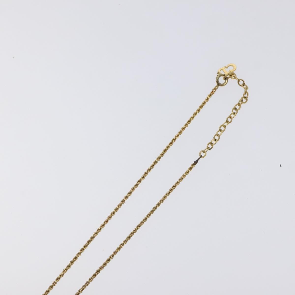 Christian Dior CD Pendant Necklace Gold-plated