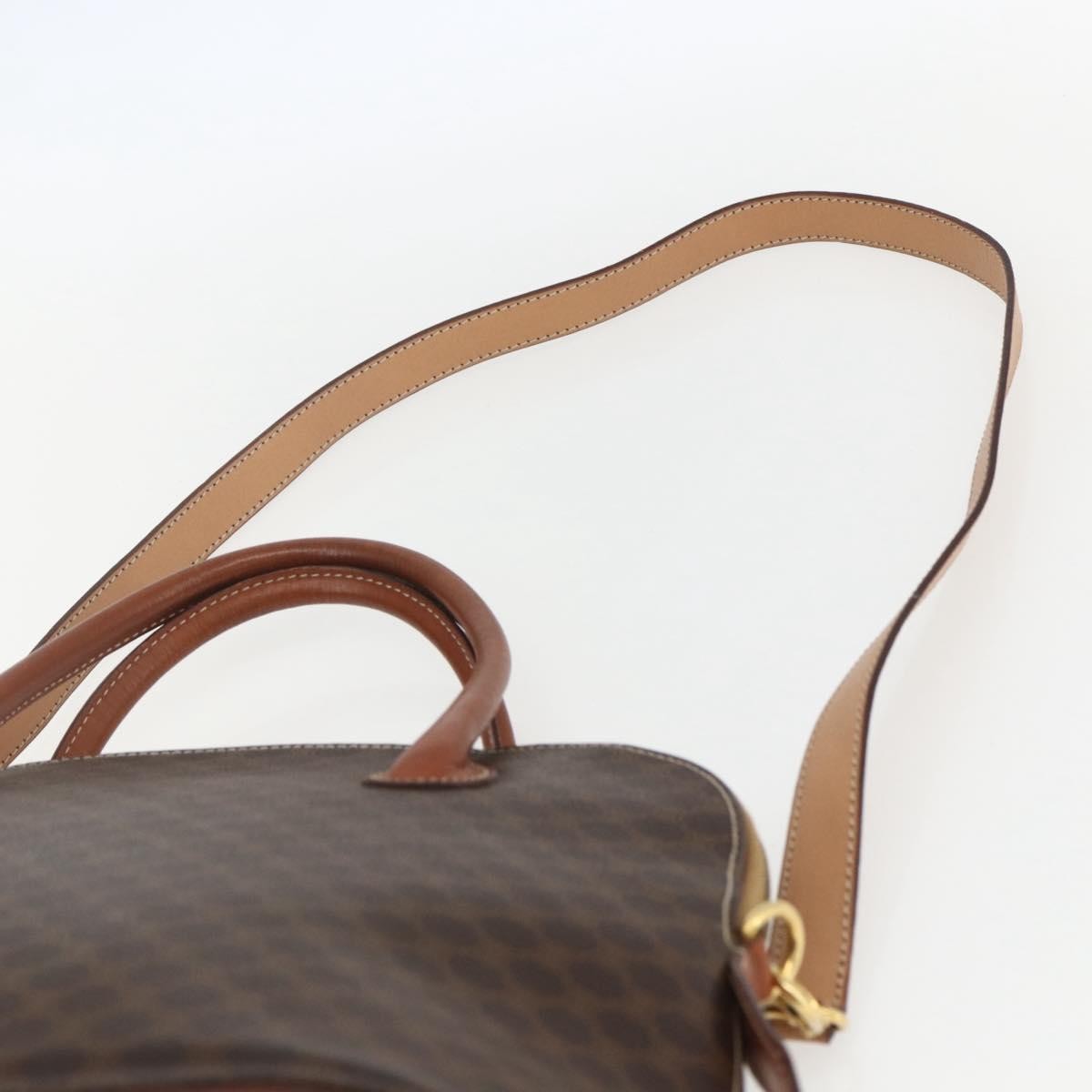 Celine Vintage Macadam Handbag Canvas and Leather