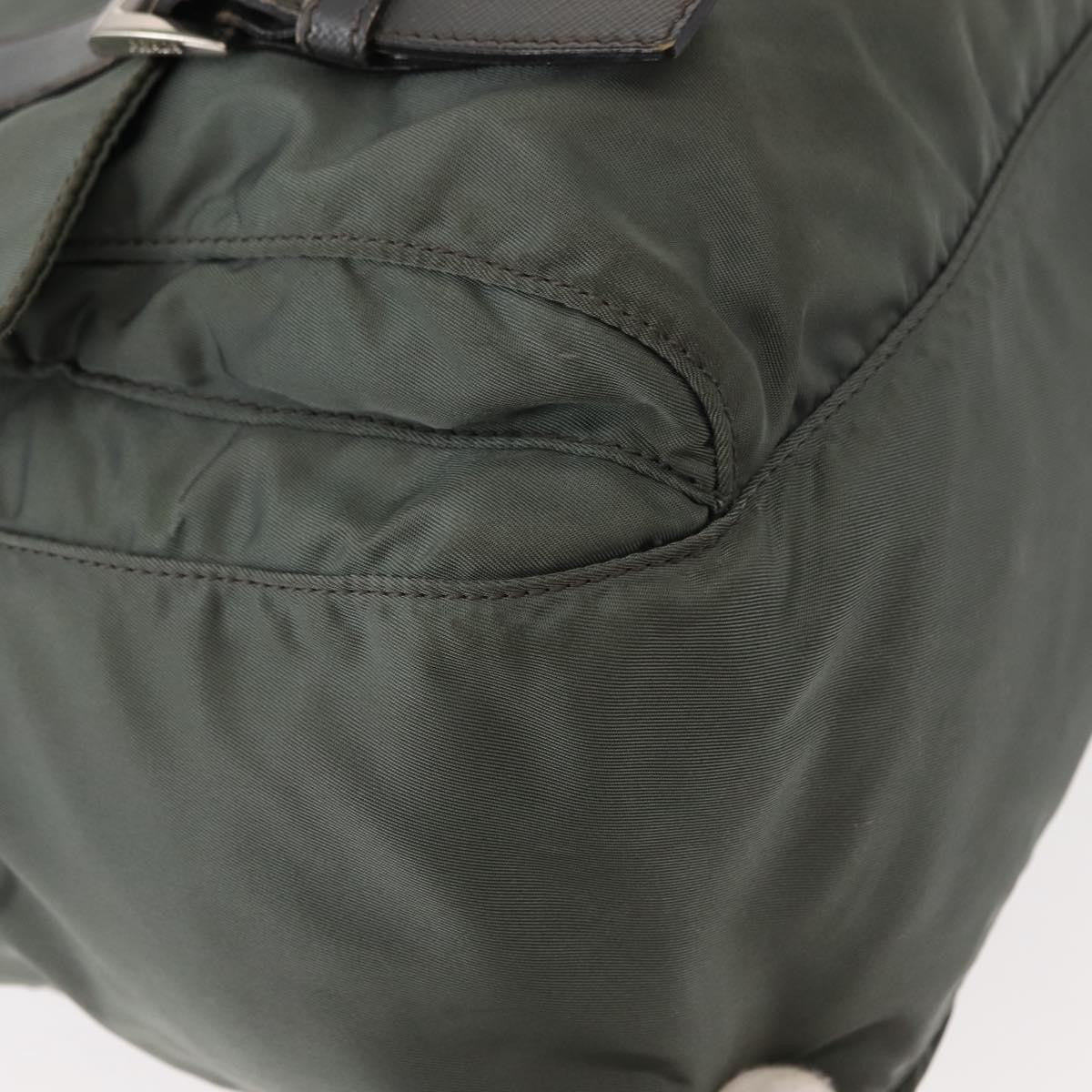 Prada Double Buckle Flap Messenger Bag Tessuto