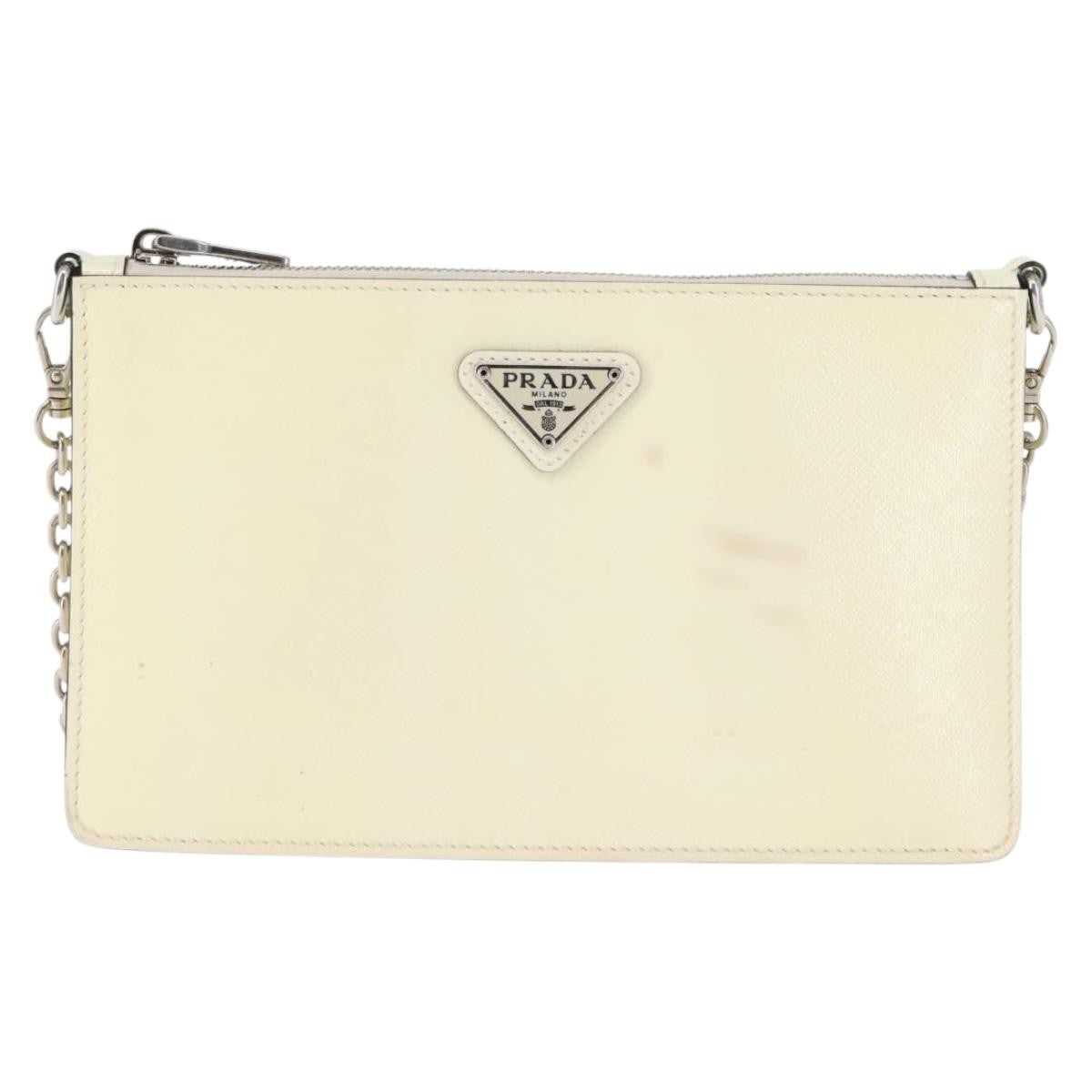 Prada Chain Crossbody Bag Vernice Saffiano Leather