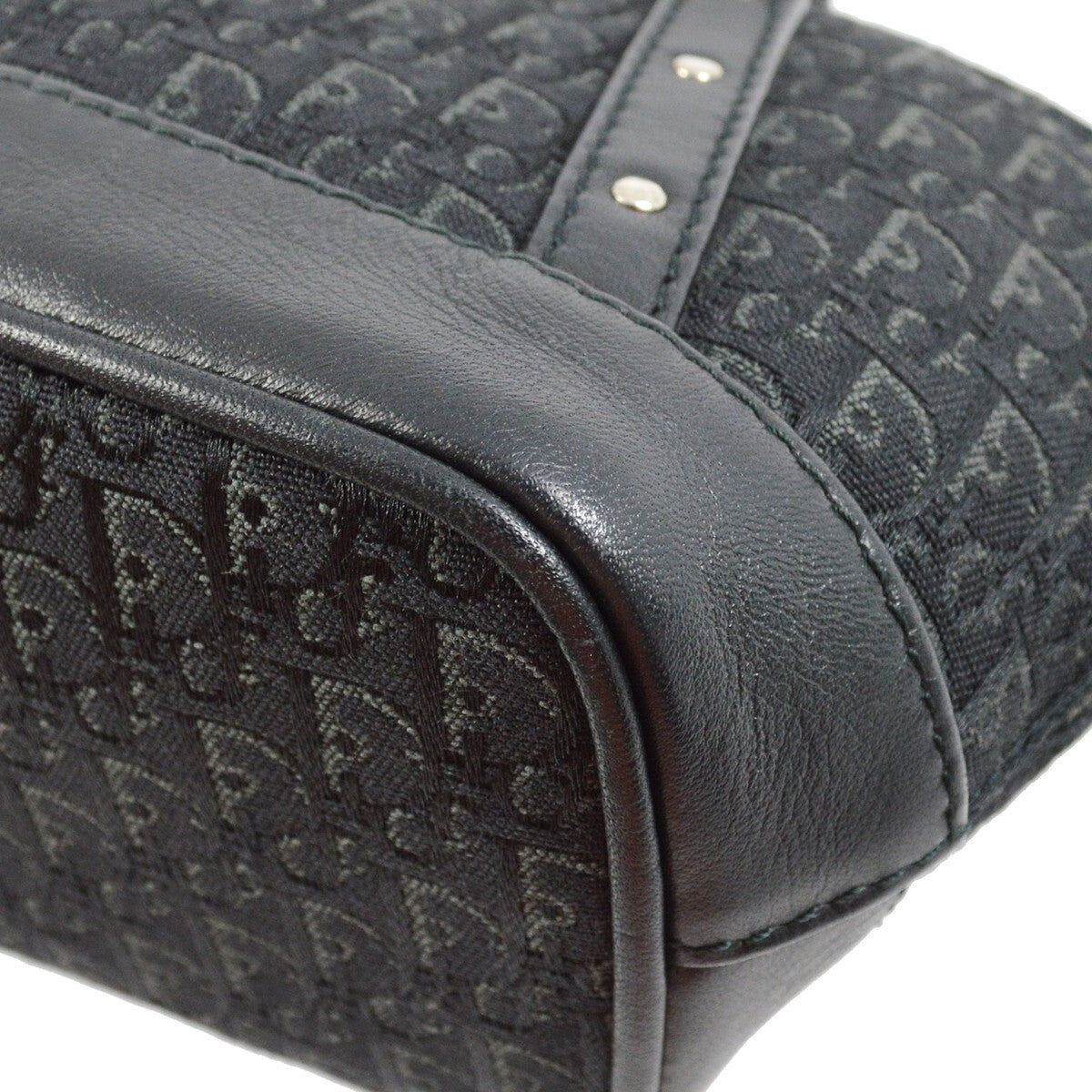 Christian Dior Vintage Trotter Handbag Canvas