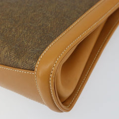 Gucci Vintage Shoulder Bag Canvas and Leather