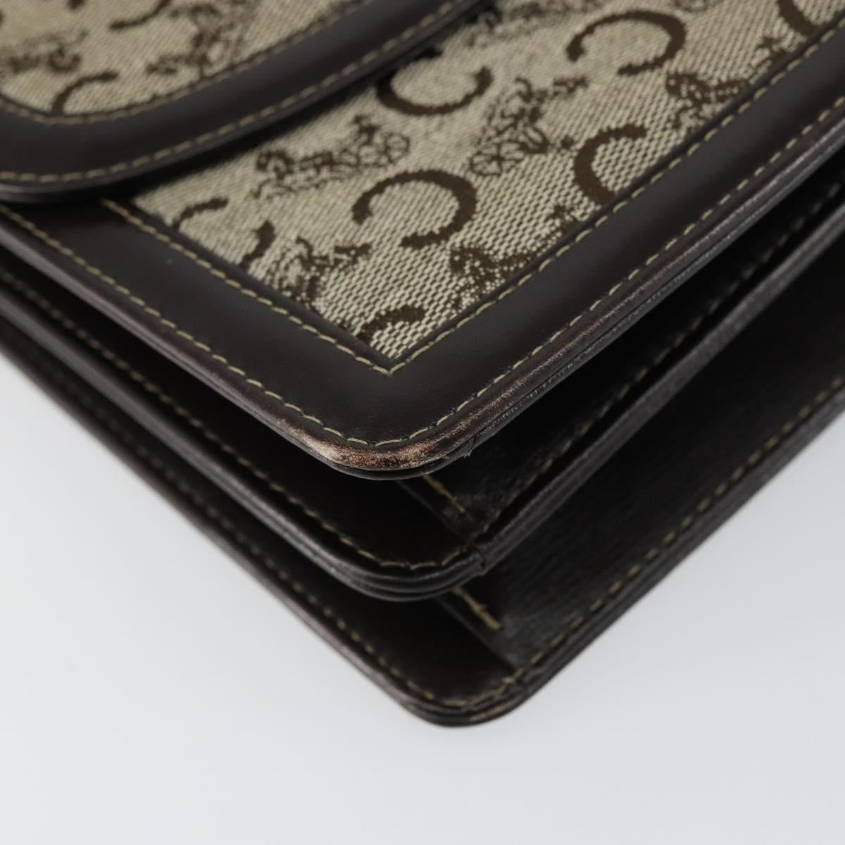 Celine C Sulky Shoulder bag Canvas and Leather