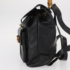 Gucci Vintage Bamboo Backpack Leather