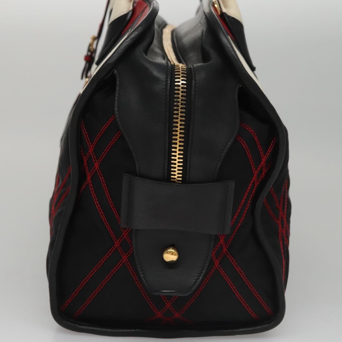 Prada Convertible Boston Bag Vitello Shine