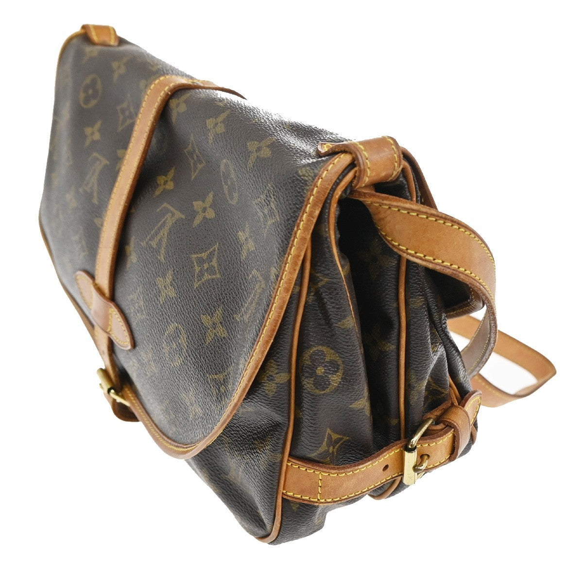 Louis Vuitton Saumur Handbag Monogram Canvas
