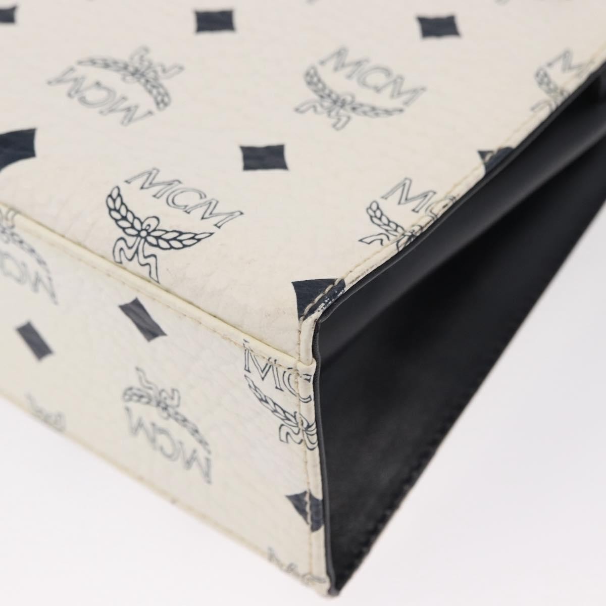 MCM Visetos Handbag Canvas and Leather