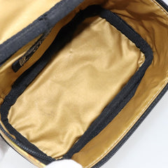 Versace Vanity Hand Bag Canvas and Leather