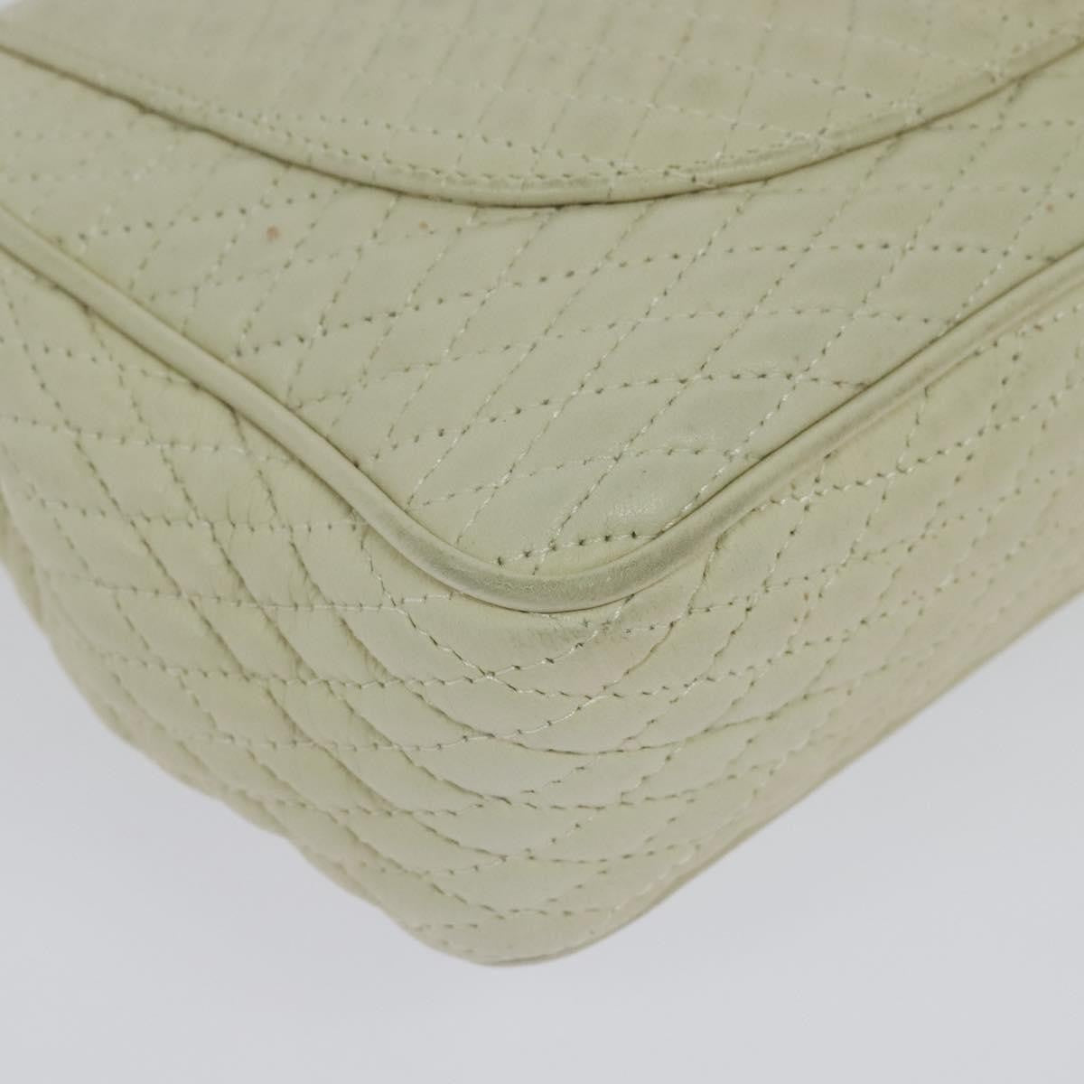 Bally Vintage Chain Shoulder Bag Quilted Leather