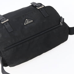 Prada Double Buckle Flap Messenger Bag Tessuto