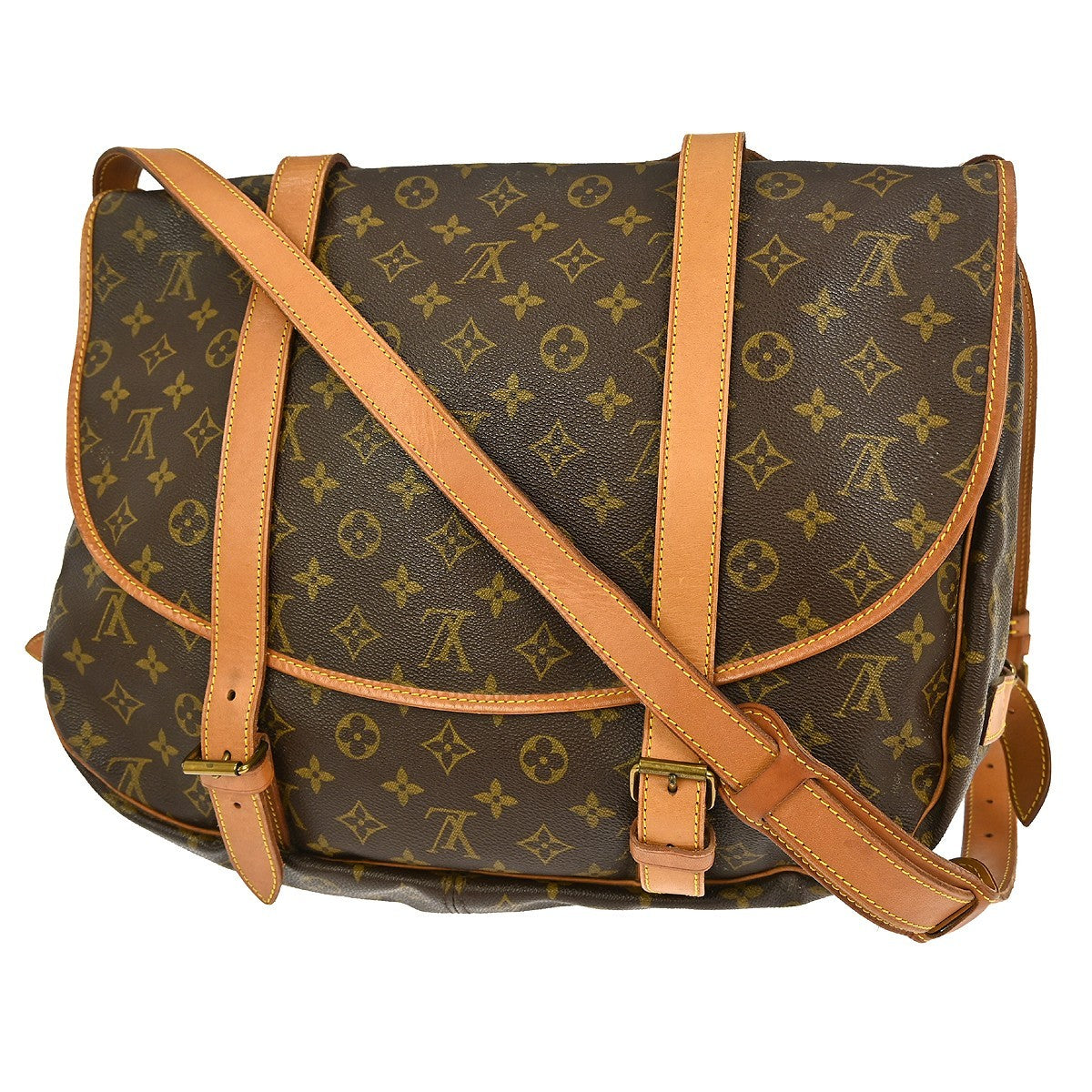 Louis Vuitton Saumur Handbag Monogram Canvas