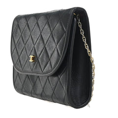 Chanel Vintage Round Flap Bag Quilted Lambskin