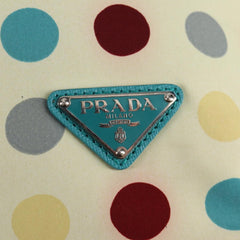 Prada Convertible Tote Printed Tessuto with Saffiano