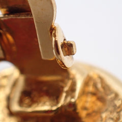 Chanel CC Round Earrings Metal