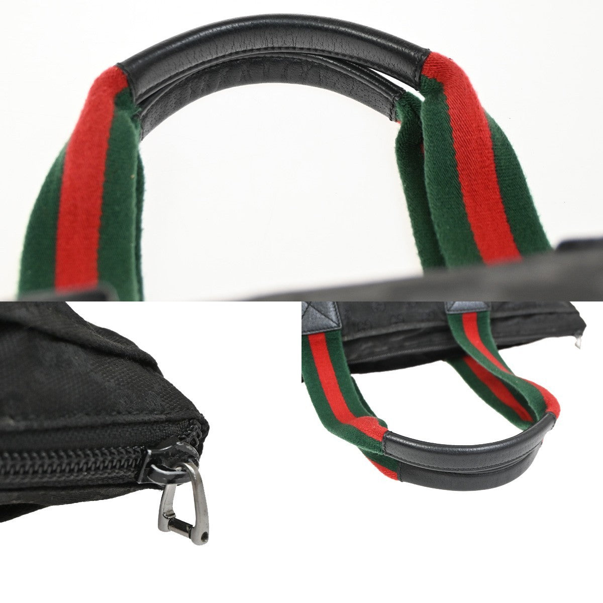 Gucci Web Zip Tote GG Nylon