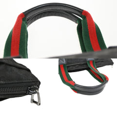 Gucci Web Zip Tote GG Nylon