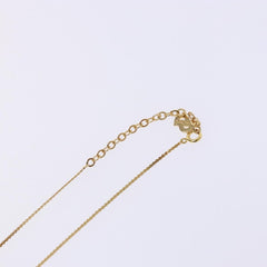 Christian Dior CD Round Pendant Necklace Metal