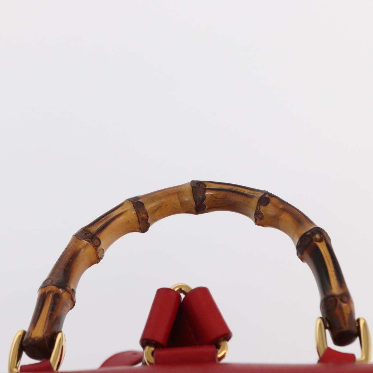 Gucci Vintage Bamboo Backpack Leather