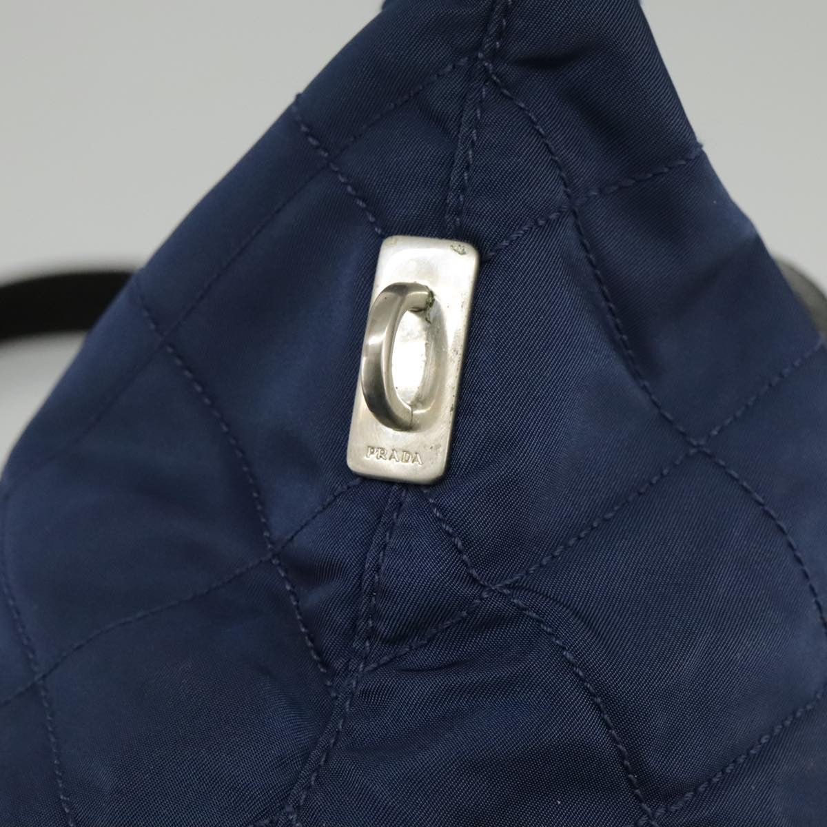 Prada Chain Shoulder Bag Quilted Tessuto