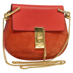 Chloe Drew Crossbody Bag Leather and Suede