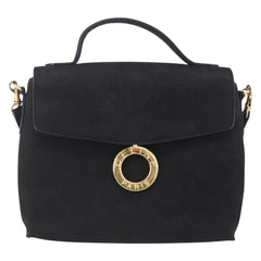 Celine Circle Logo Shoulder Bag Leather