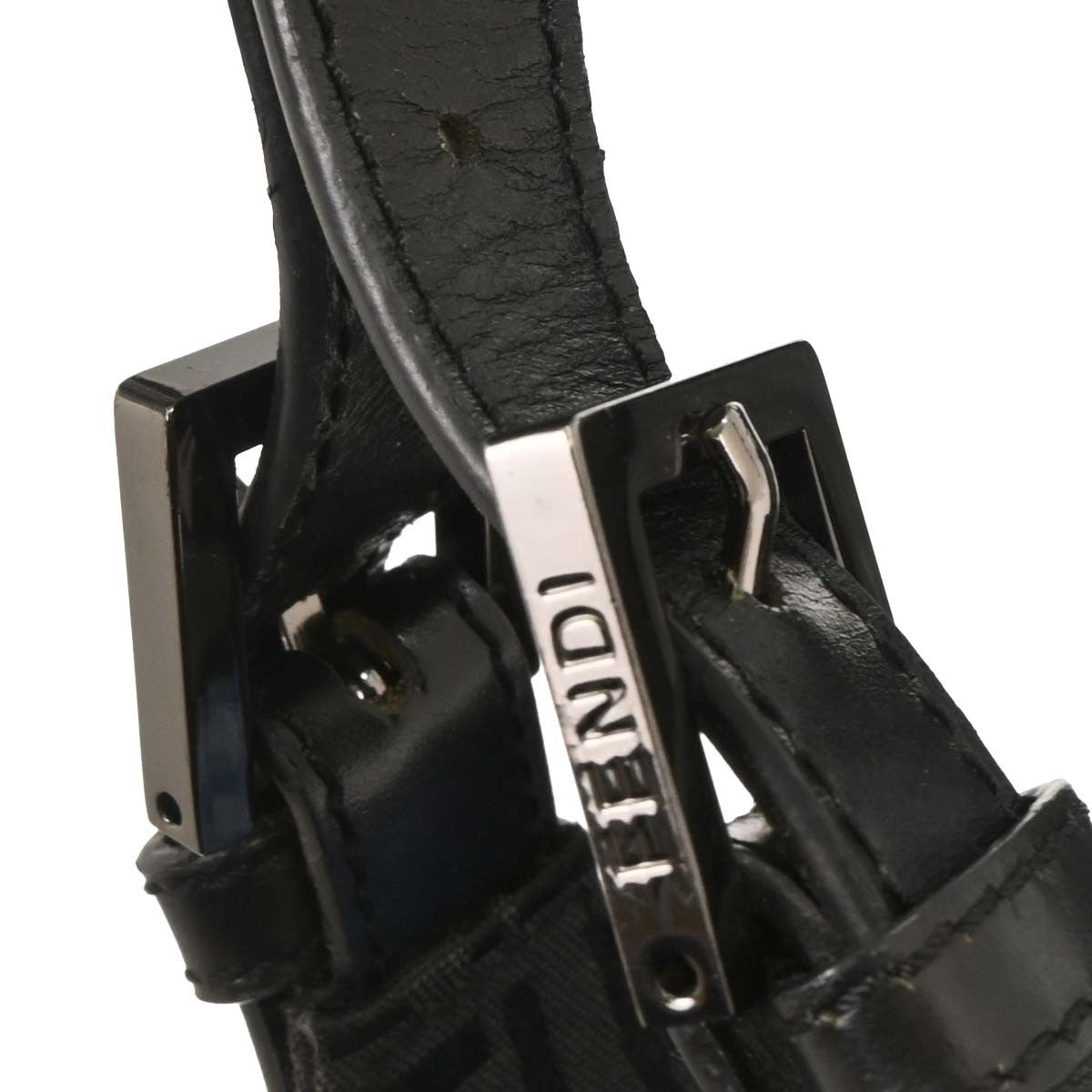 Fendi Belted Shoulder Bag Zucchino Canvas