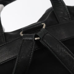Prada Vela Double Front Pocket Backpack Tessuto with Saffiano Leather
