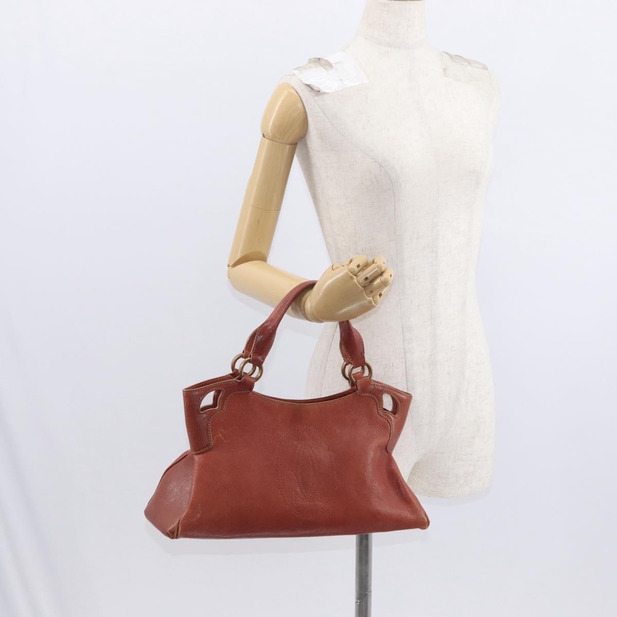 cartier Marcello Handbag Leather