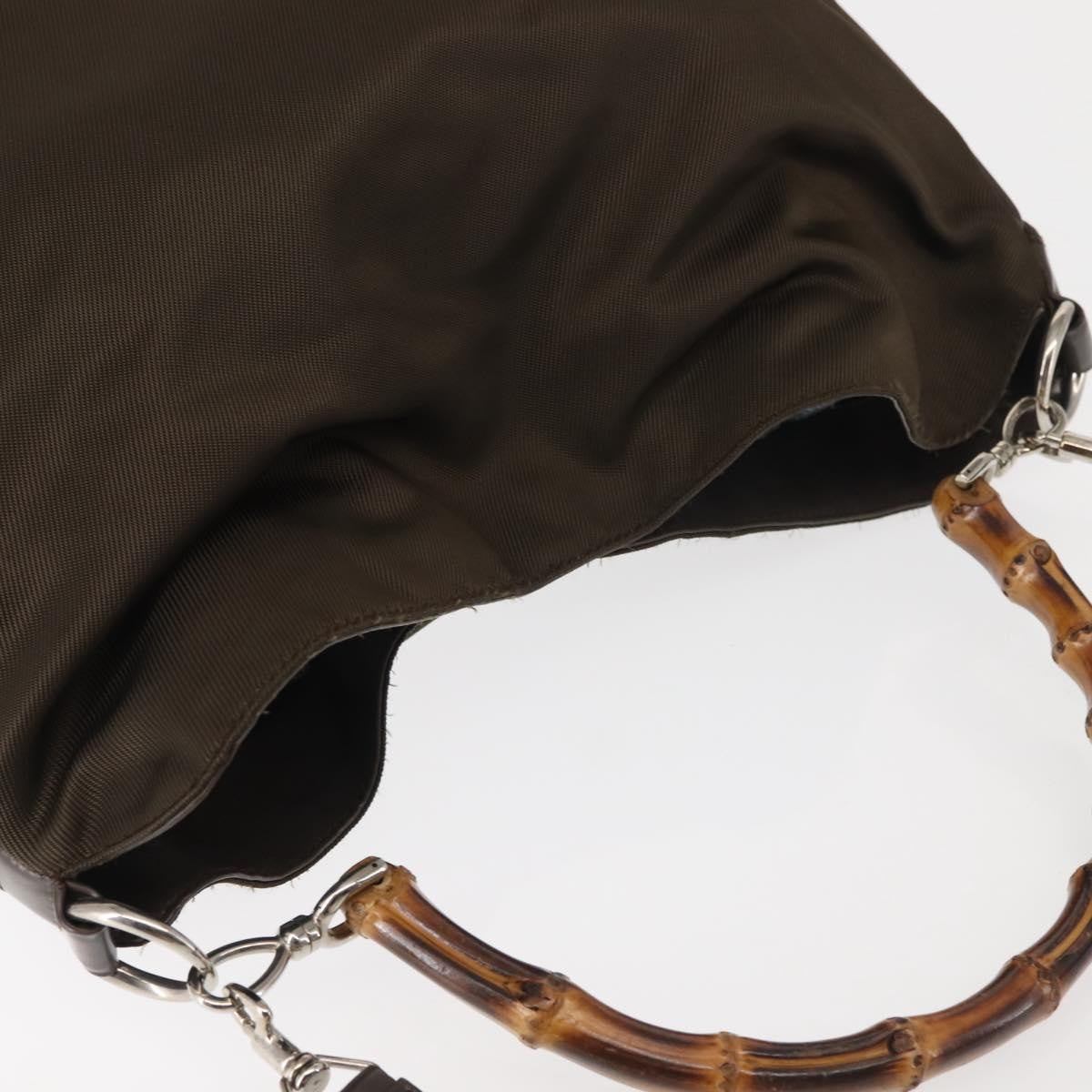 Gucci Sherry bamboo Shoulder Bag Nylon