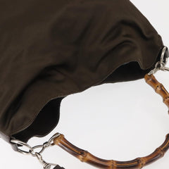 Gucci Sherry bamboo Shoulder Bag Nylon