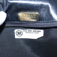 Bally Vintage Chain Shoulder Bag Quilted Leather