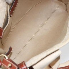 Chloe Woody Convertible Tote Canvas with Leather