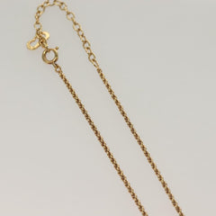 Christian Dior Vintage Logo Round Pendant Necklace Metal