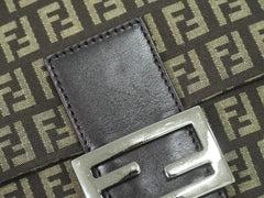 Fendi Mamma Baguette Shoulder Bag Canvas