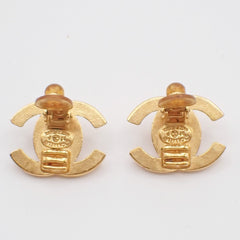 Chanel CC Turnlock Clip-On Earrings Metal
