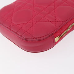 Christian Dior Lady Dior Phone Holder on Chain Cannage Quilt Lambskin