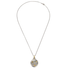 Chanel Medallion Pendant Necklace Metal