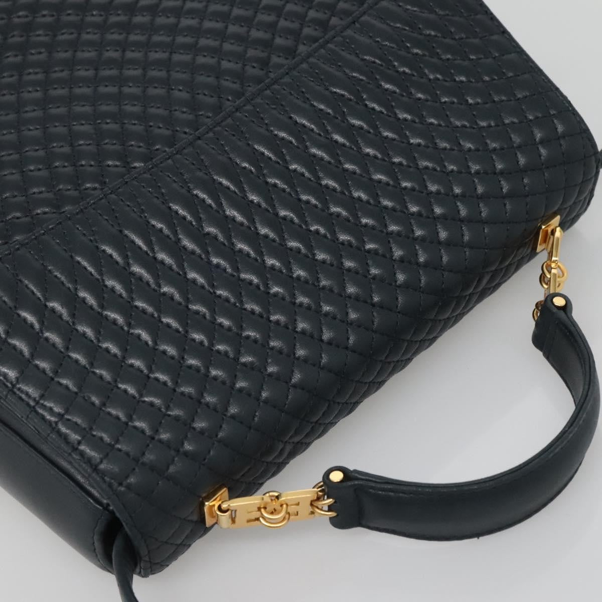 Bally Vintage Handbag Quilted Leather