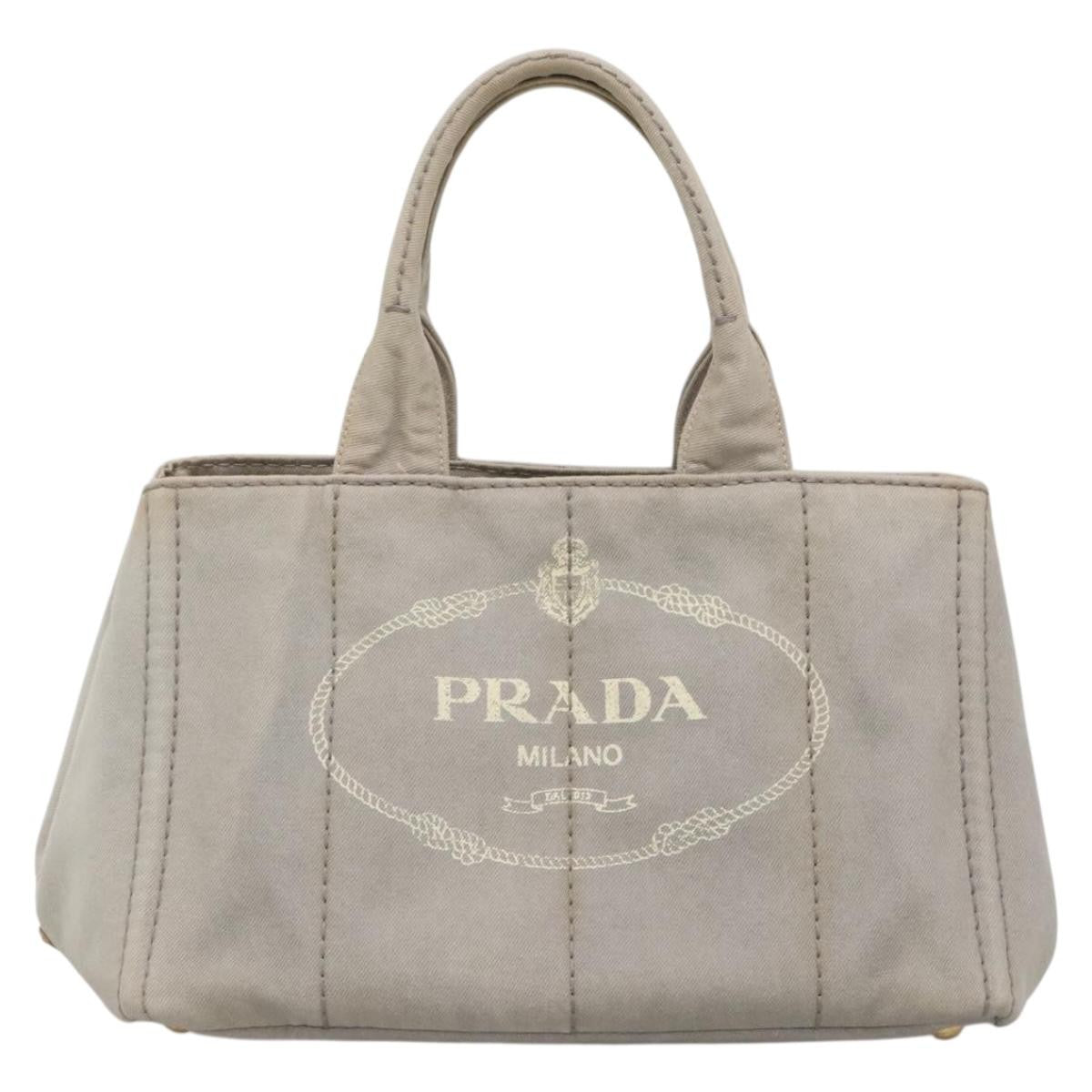 Prada Canapa Convertible Tote Canvas