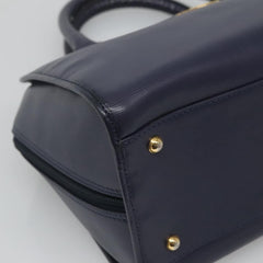 Celine Circle Logo Handbag Leather