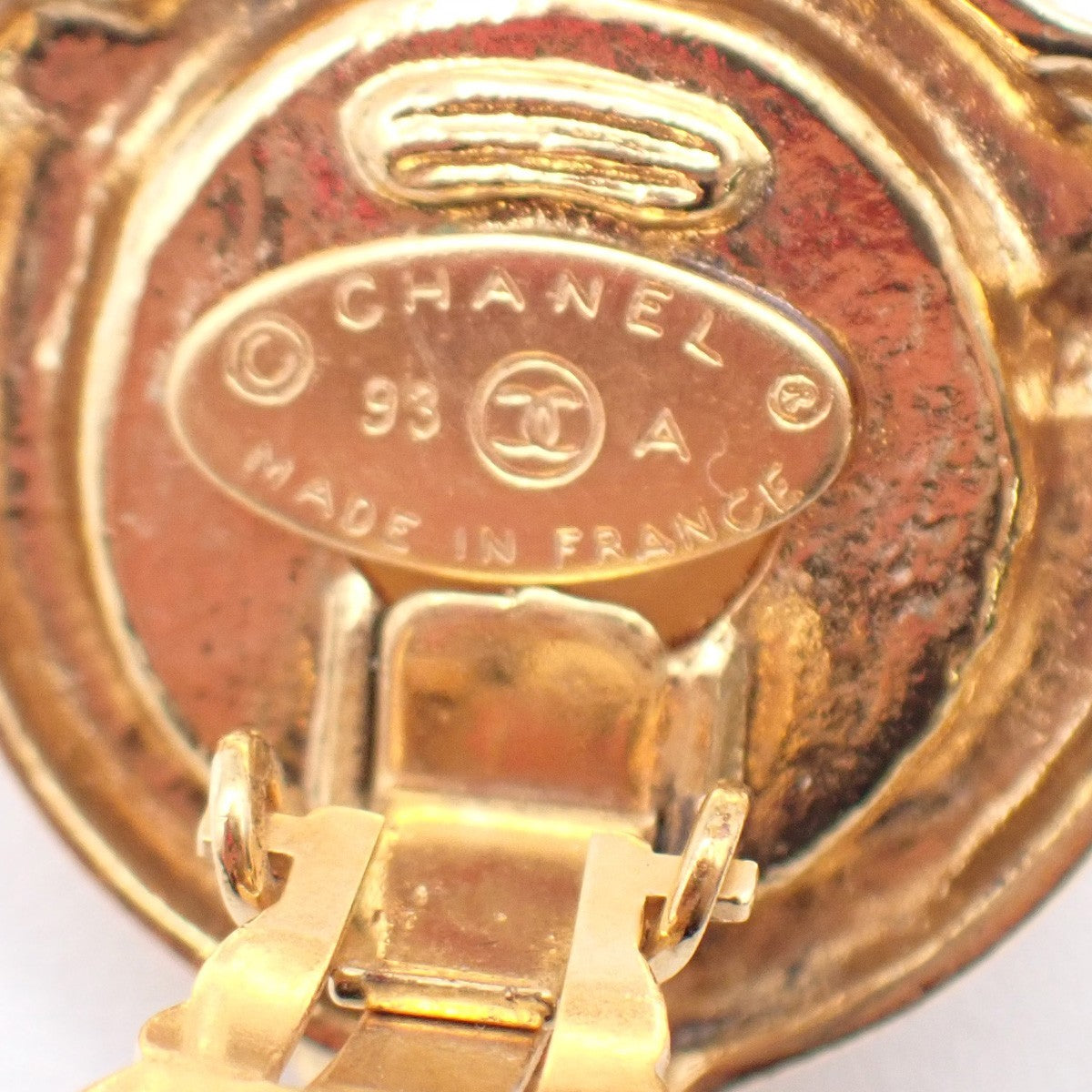 Chanel CC Round Earrings Metal