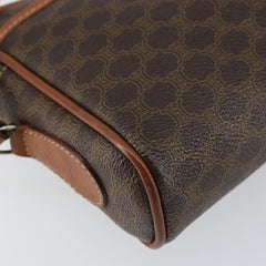 Celine Vintage Macadam Shoulder Bag Canvas and Leather