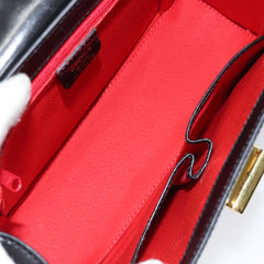 Celine Vintage Convertible Turnlock Top Handle Bag Leather